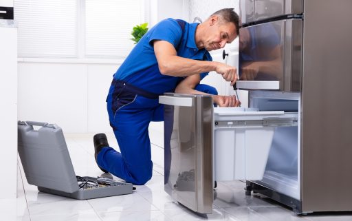Service-technician-refrigerator-appliance-repair